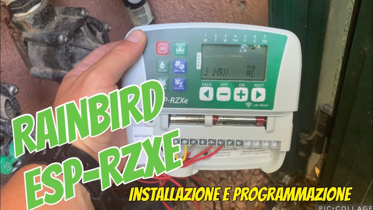 Centralina Rainbird ESP-RZXe 4 Settori Wi-Fi interno - installazione e programmazione irrigazione