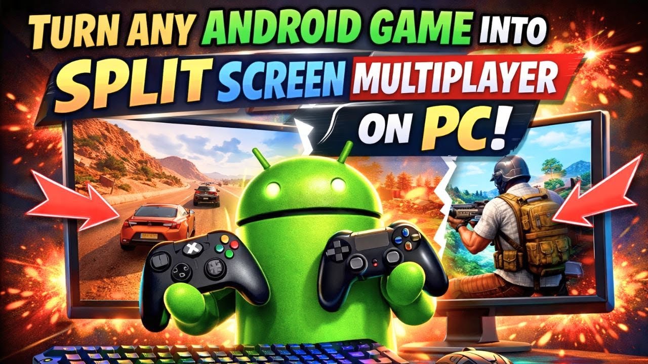 Turn Any Android Game into Split Screen Multiplayer on PC