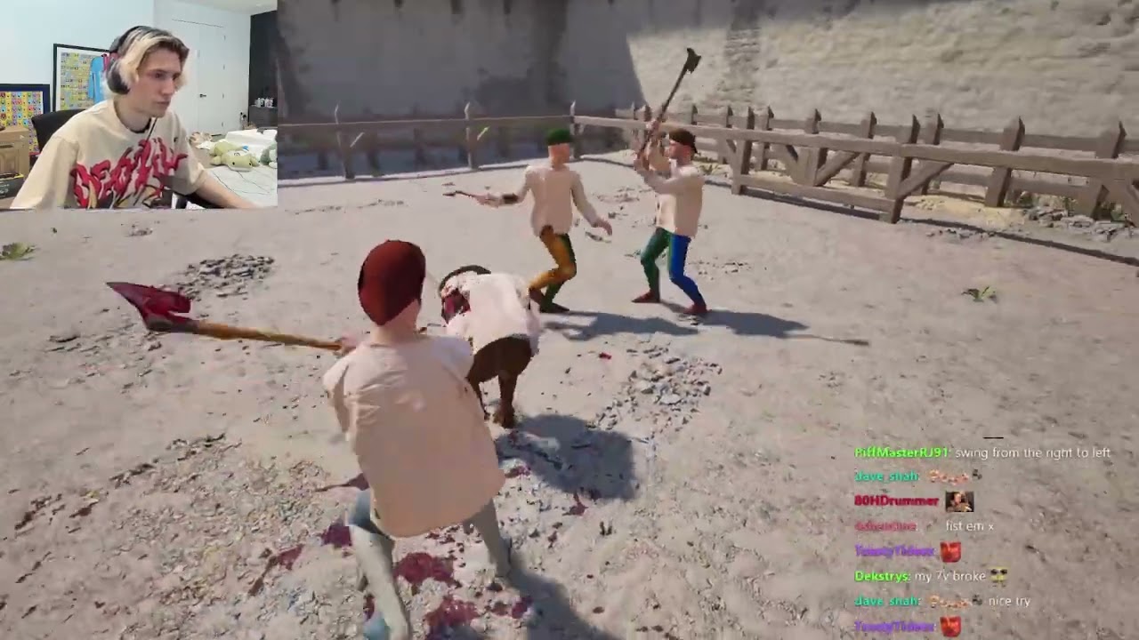 xQc Goes on a Murder Spree in HALF SWORD