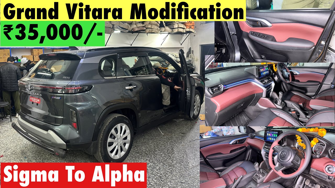 Grand Vitara Base To Top Modified | Grand Vitara Interior Modified