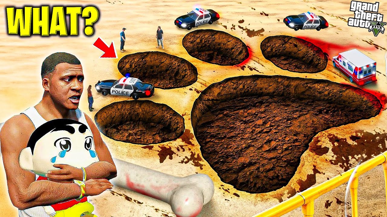 Shinchan Find Giant Foot Print | What is That? in Tamil | Happy Gamer