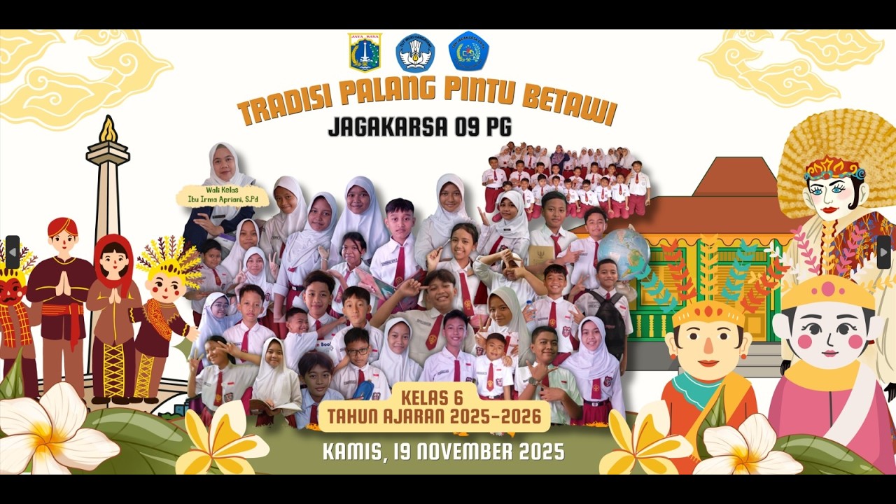 Palang Pintu SDN Jagakarsa 09 Pagi Kelas VI Tahun Ajaran 2025/2026