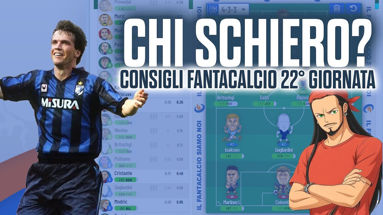 CONSIGLI FANTACALCIO 22&deg; GIORNATA: I CANTACONSIGLI DEL WEEKEND!