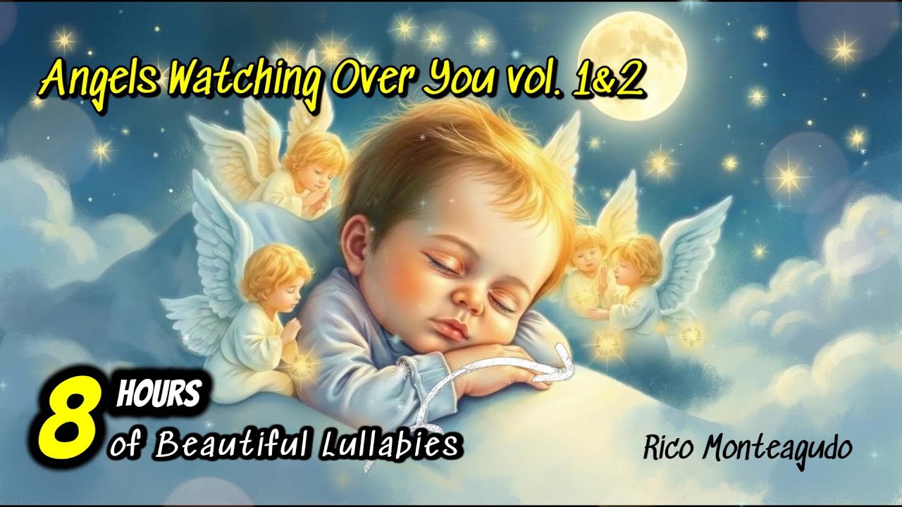 Angels Watching Over You vol 1&2 | 8 hours of Beautiful Lullabies | Christian Music for Kids