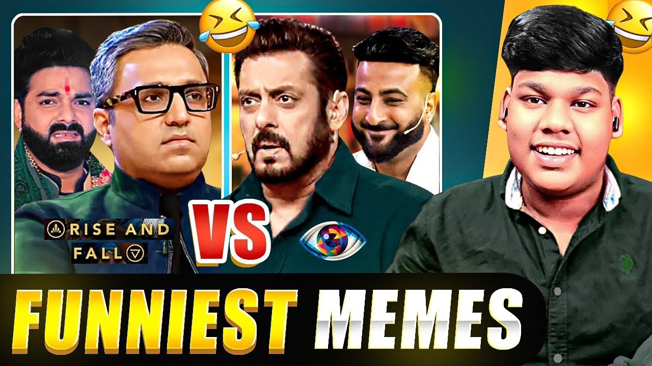 BIGG BOSS VS RISE AND FALL 😂 FULL COMEDY MEMES !!