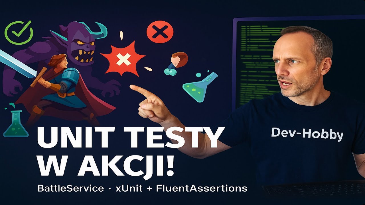 Clean Architecture w Praktyce – Unit Testy w Akcji! Testujemy BattleService C# OOP Kurs cz.12