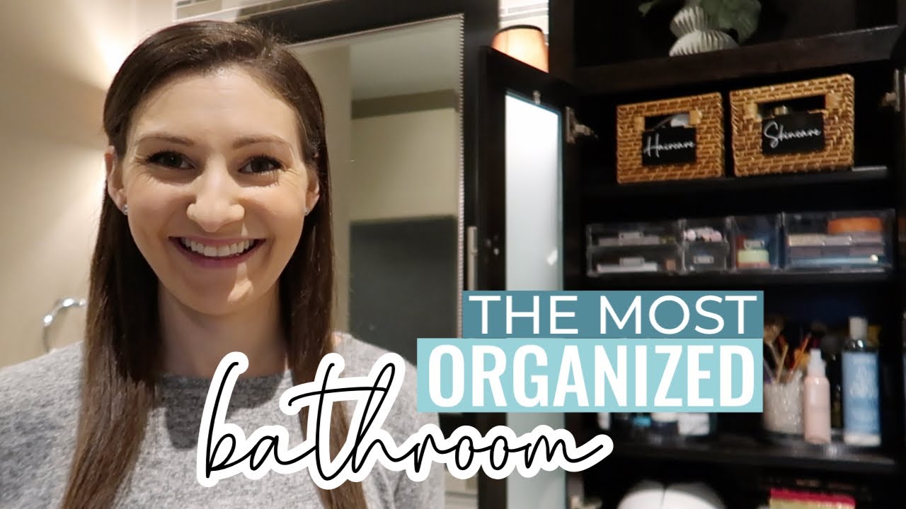 THE MOST ORGANIZED BATHROOM TOUR // See Inside All Of My Drawers & Cabinets + Extreme Organization