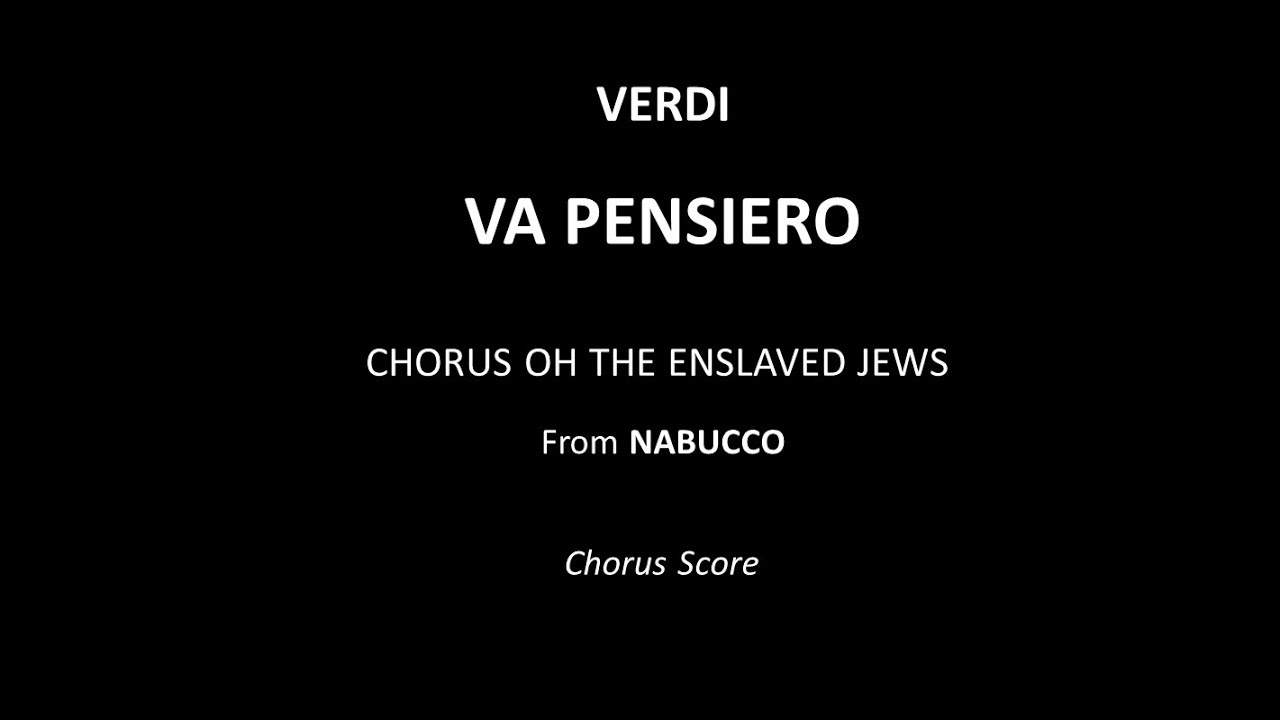 VA PENSIERO - Tenor 1