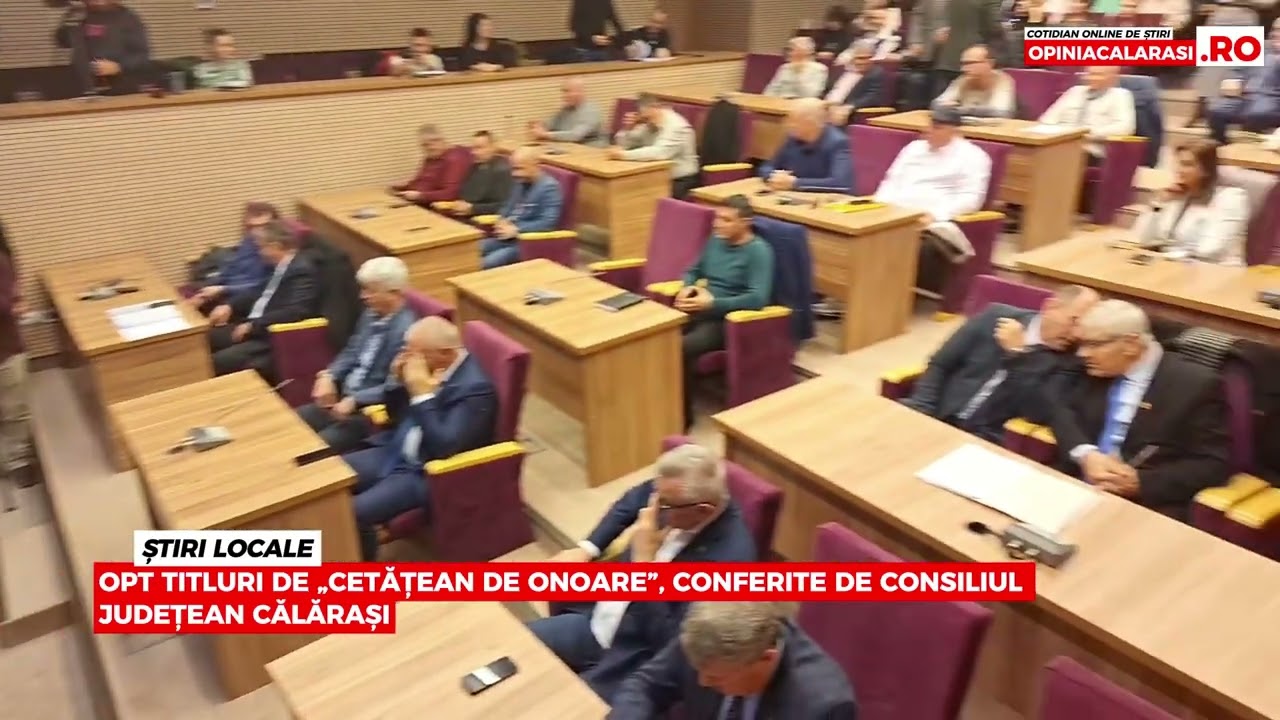Opt titluri de „Cetățean de onoare”, conferite de Consiliul Județean Călărași
