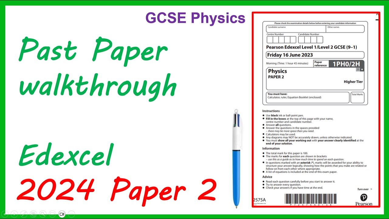 Разбор экзаменационного задания Edexcel GCSE Physics 2024, часть 2.
