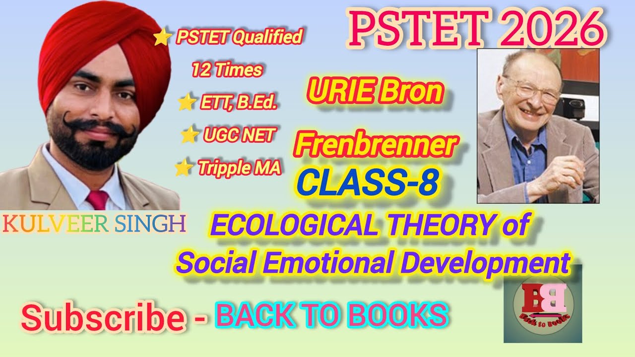 PSTET 2026-CDP CLASS-8 ECOLOGICAL THEORY-BRON FRENBRENNER by Kulveer Singh