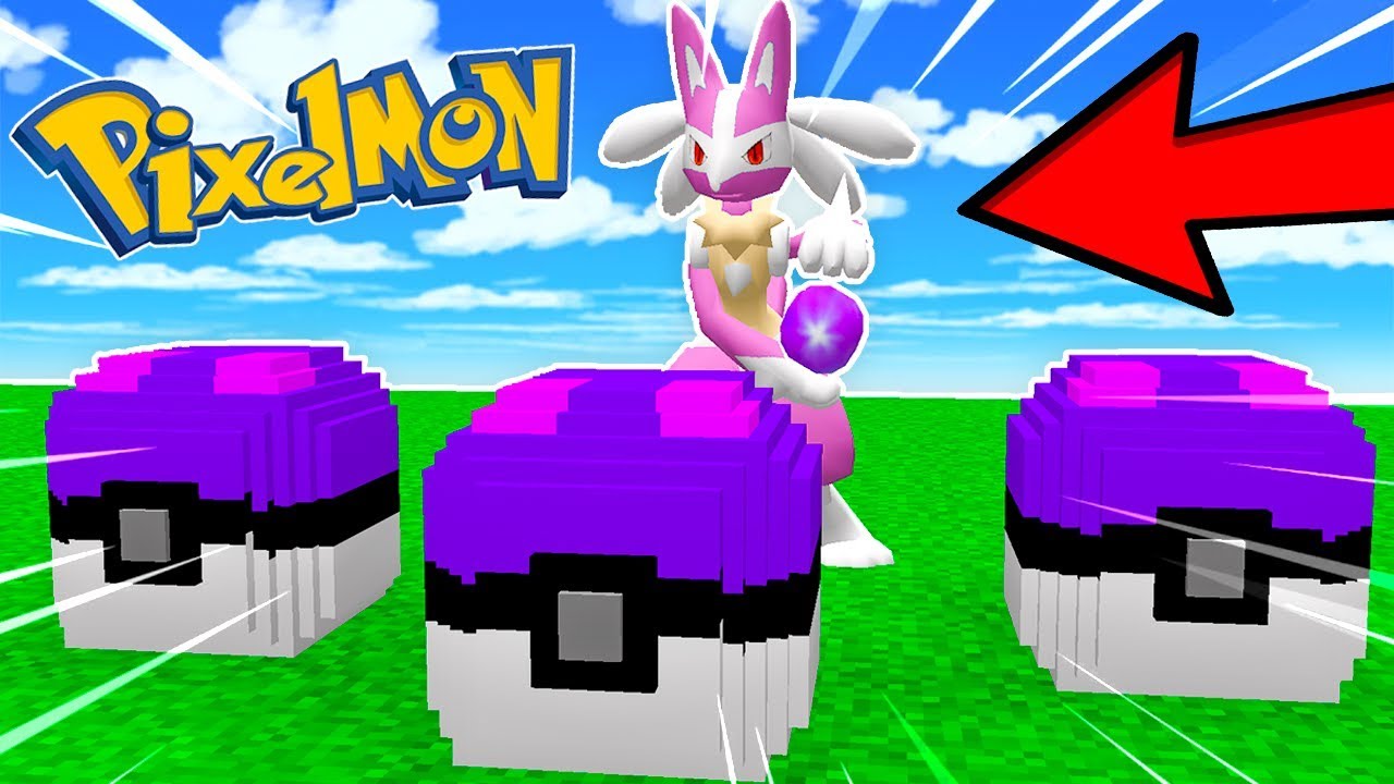 FUSIONAMOS a los POKEMON MEWTWO Y LUCARIO 😍😱 PIXELMON LUCKY BLOCKS FUSIÓN MINECRAFT
