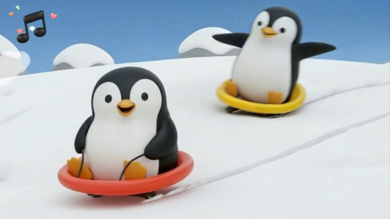 Pingouin dévale la piste en LUGE !  ⭐🎵