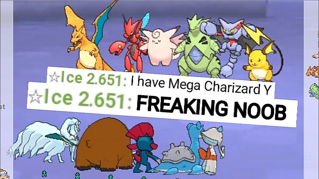 MONO ICE TEAM takes down SALTY NOOB's CHARIZARD in POKEMON SHOWDOWN