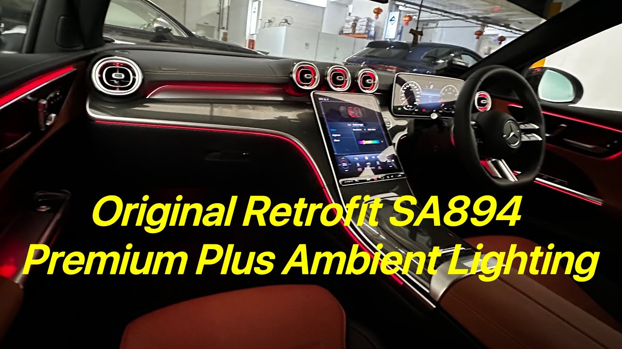 SA894 Original Ambient Lights Retrofit for Mercedes W206/X254 C/GLC Class, 3 zone and climate effect