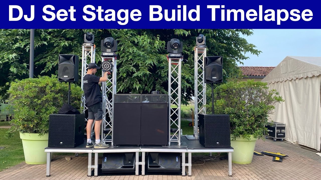 DJ Set Stage Build Timelapse + Final Show
