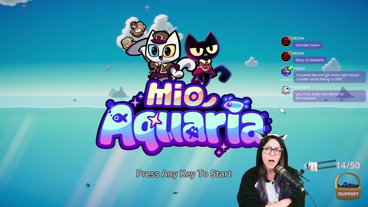 (Demo) MioAquaria - First look at tower aquarium sim game with cats
