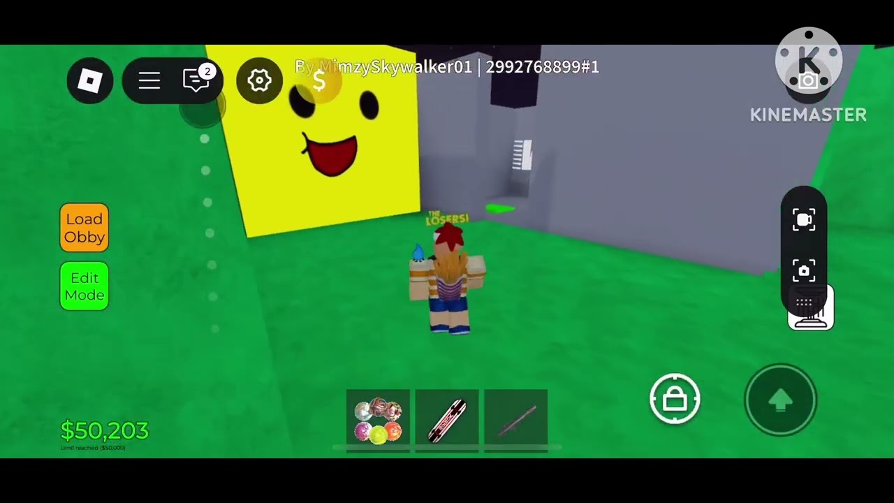 Be crushed by a speeding wall in obby creator (boy studios version)
