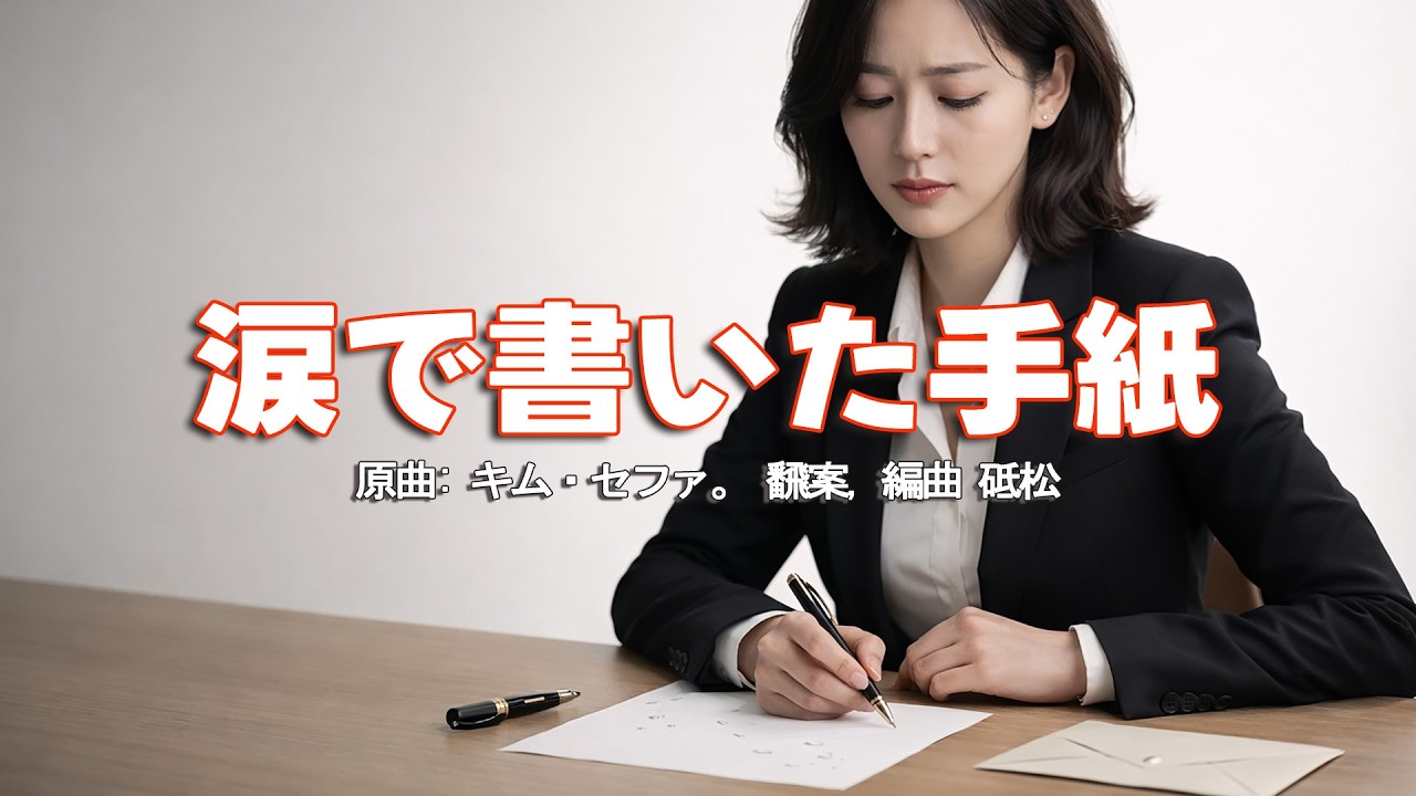 涙で書いた手紙. 原曲: キム・セファ。 飜案, 編曲 砥松