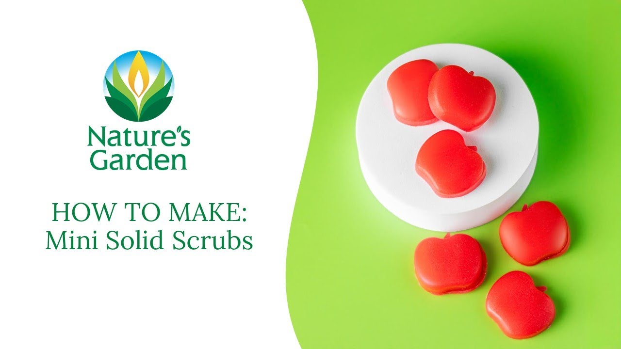 How to Make Mini Single Use Solid Scrubs - Natures Garden