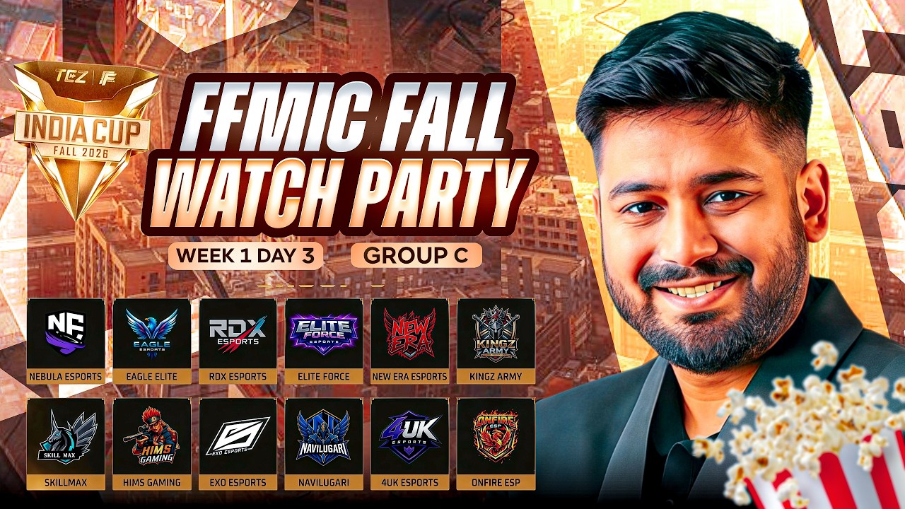 🚀TEZ FFMIC 2026 Fall | Play-Ins Day 3 | Group C🚀 #freefire #nonstopgaming  freefirelive