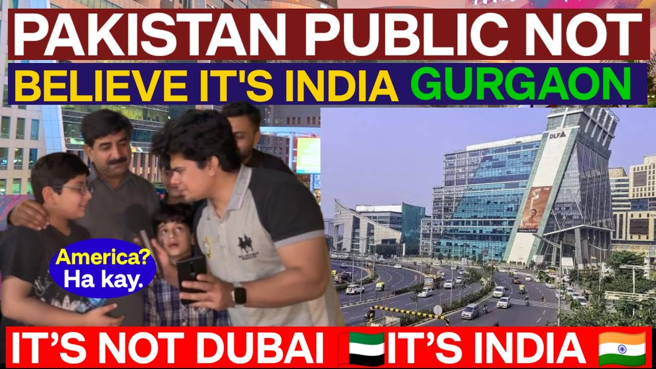 GURGAON CITY | CYBER HUB OF INDIA | PAKISTANI PUBLIC SHOCKING REACTION