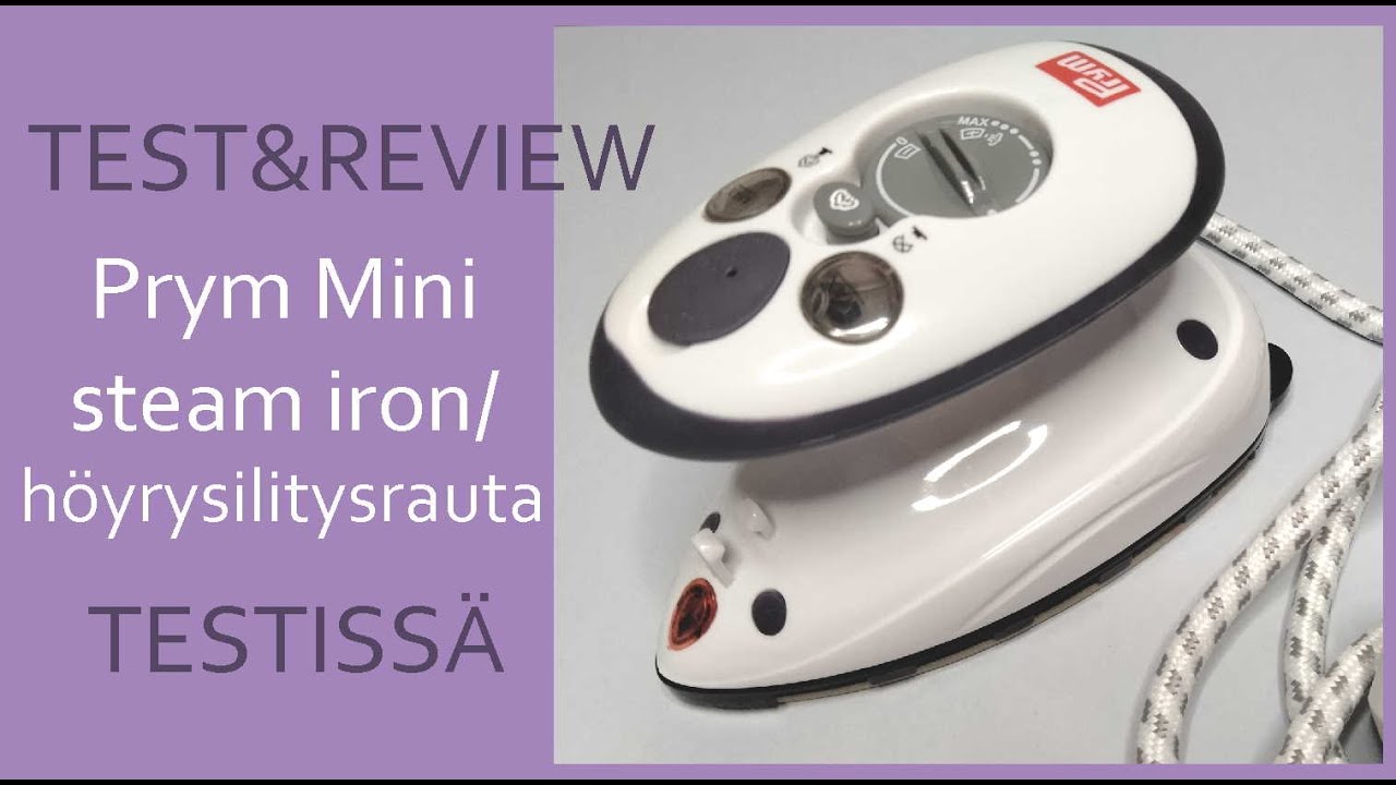 Testing Prym mini steam iron/Testissä Prym mini höyryrauta