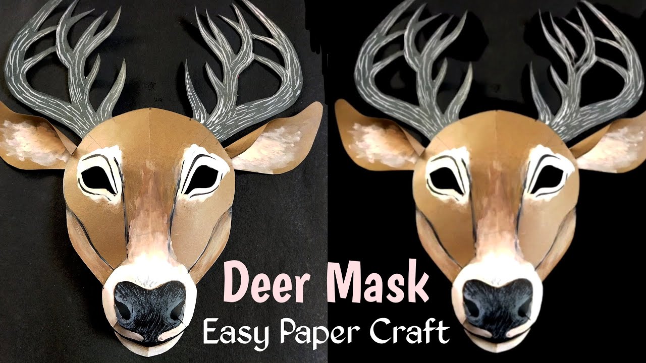 Deer Mask Craft. Deer Paper Craft. School Craft. Deer Costume. Animal Mask. #deerMask #deerCraft #ck
