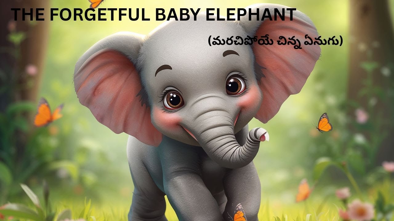 THE FORGETFUL BABY ELEPHANT ( మరచిపోయే చిన్న ఏనుగు) Telugu Moral Story, @creativemoral