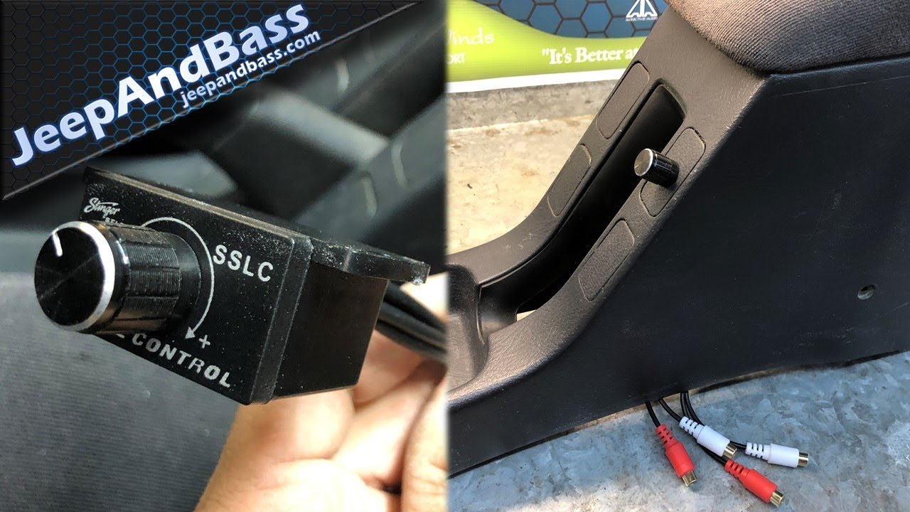 Установка дистанционного регулятора баса