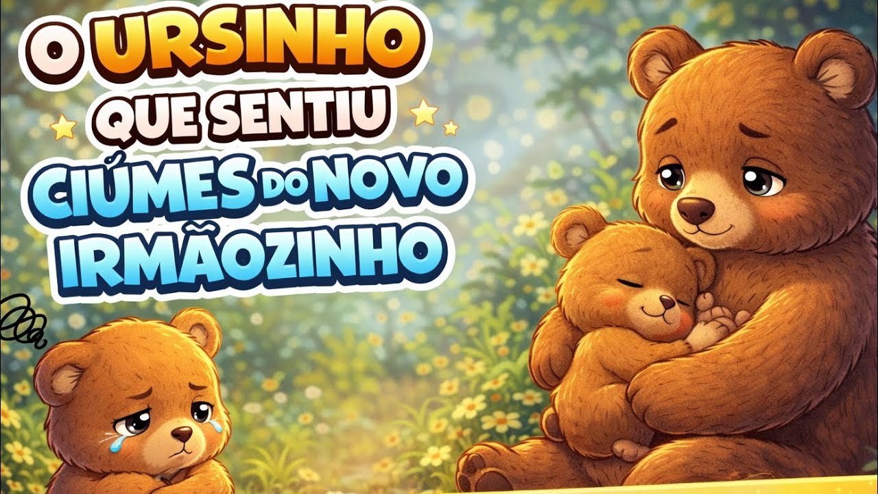 O Ursinho que Sentiu Ciúmes do Irmãozinho 🐻💛 | História Infantil sobre Amor e Família