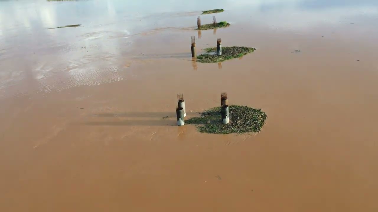 Construção da ponte em São Francisco MG dia 27/01/26