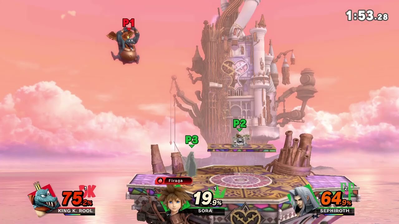 King K Rool vs Sora & Sephiroth 
