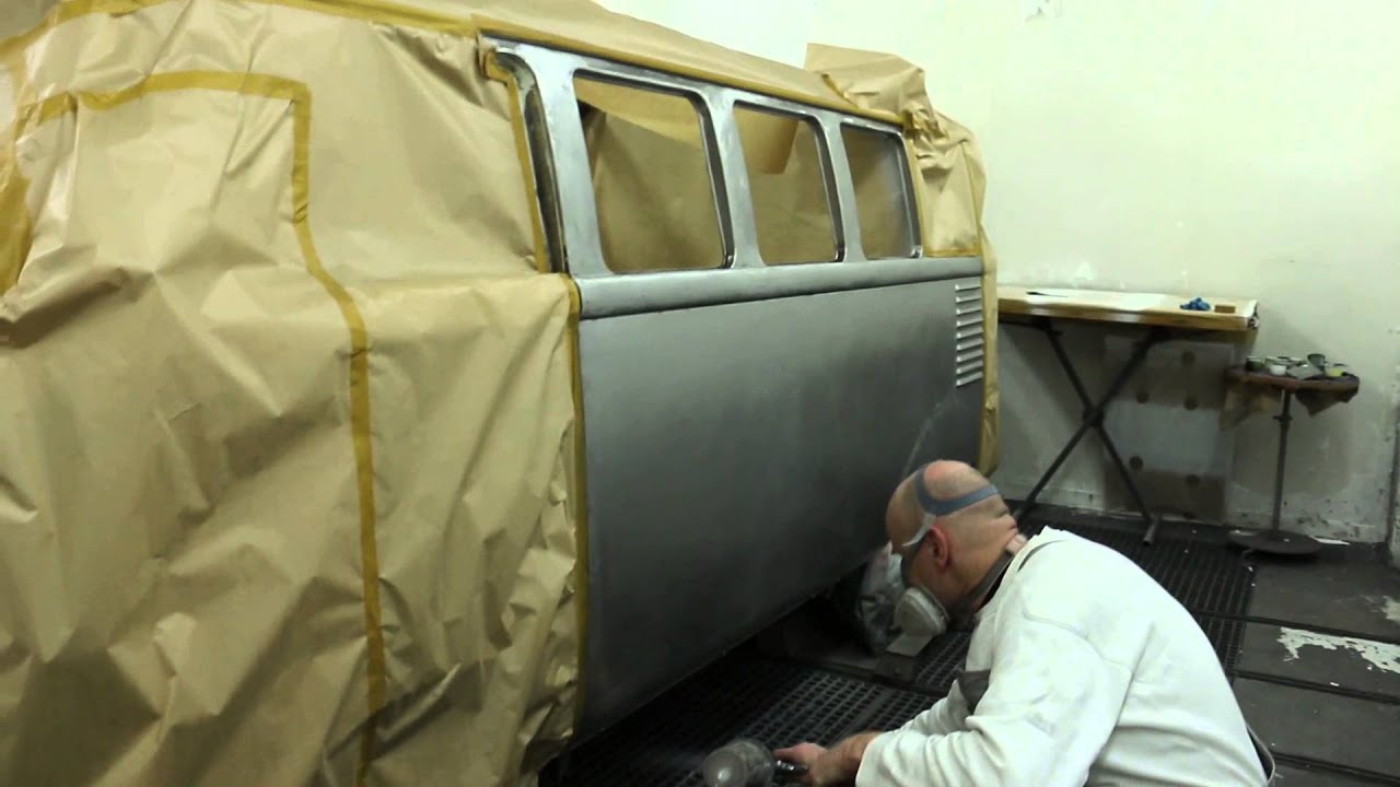 VW Bus Restauration | Epoxidharz Grundierfüller | Autolackiererei Berlin