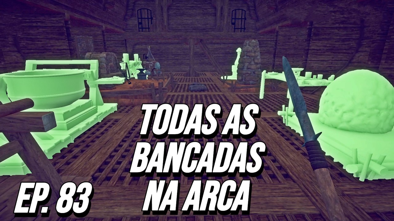 SURVIVAL: Fountain of Youth #83 – Instalei TODAS as Bancadas na Arca! Base Flutuante Pronta!