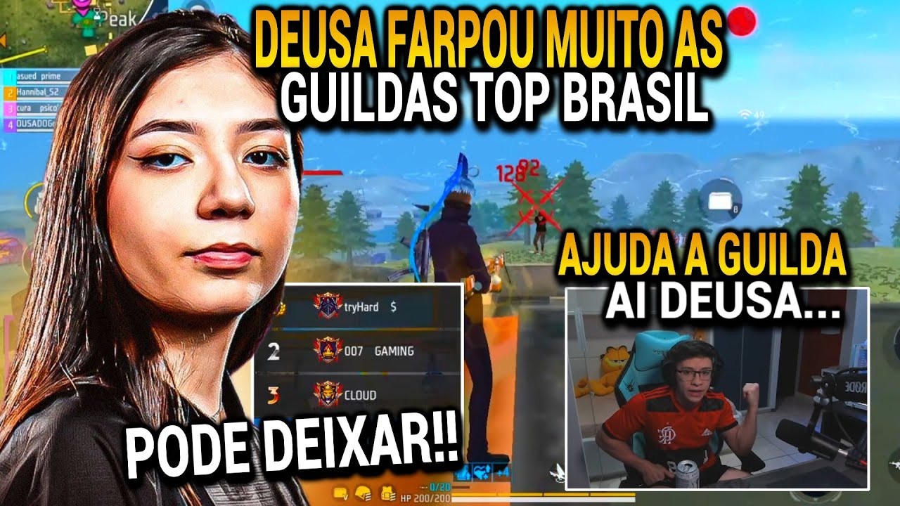 APELAPATO PEDIU PARA A DEUSA PEGAR TOP 3 DO BRASIL E ELA FEZ ISSO NA GUERRA DE GUILDAS