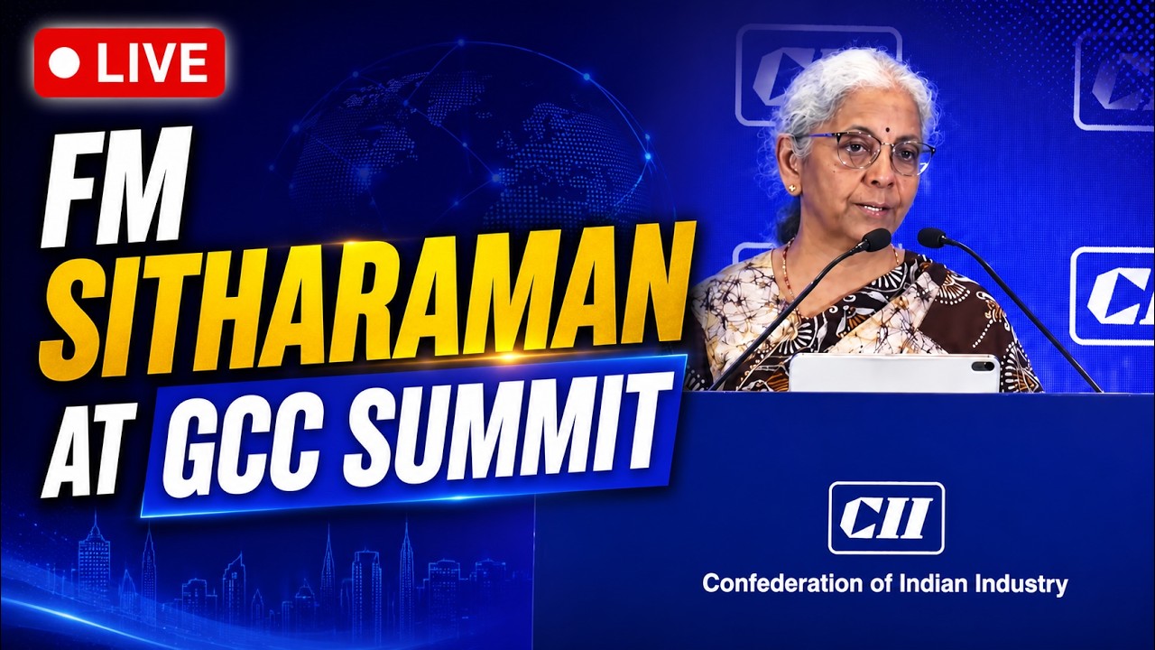 FM Sitharaman Live | Finance Minister Nirmala Sitharaman At GCC Summit Live | Sitharaman Live