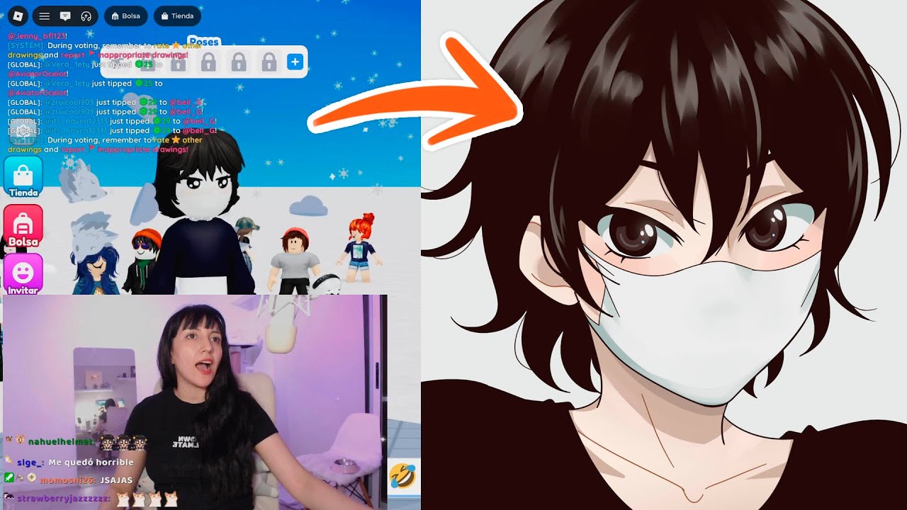 REGALANDO DIBUJOS EN ROBLOX a SEGUIDORES