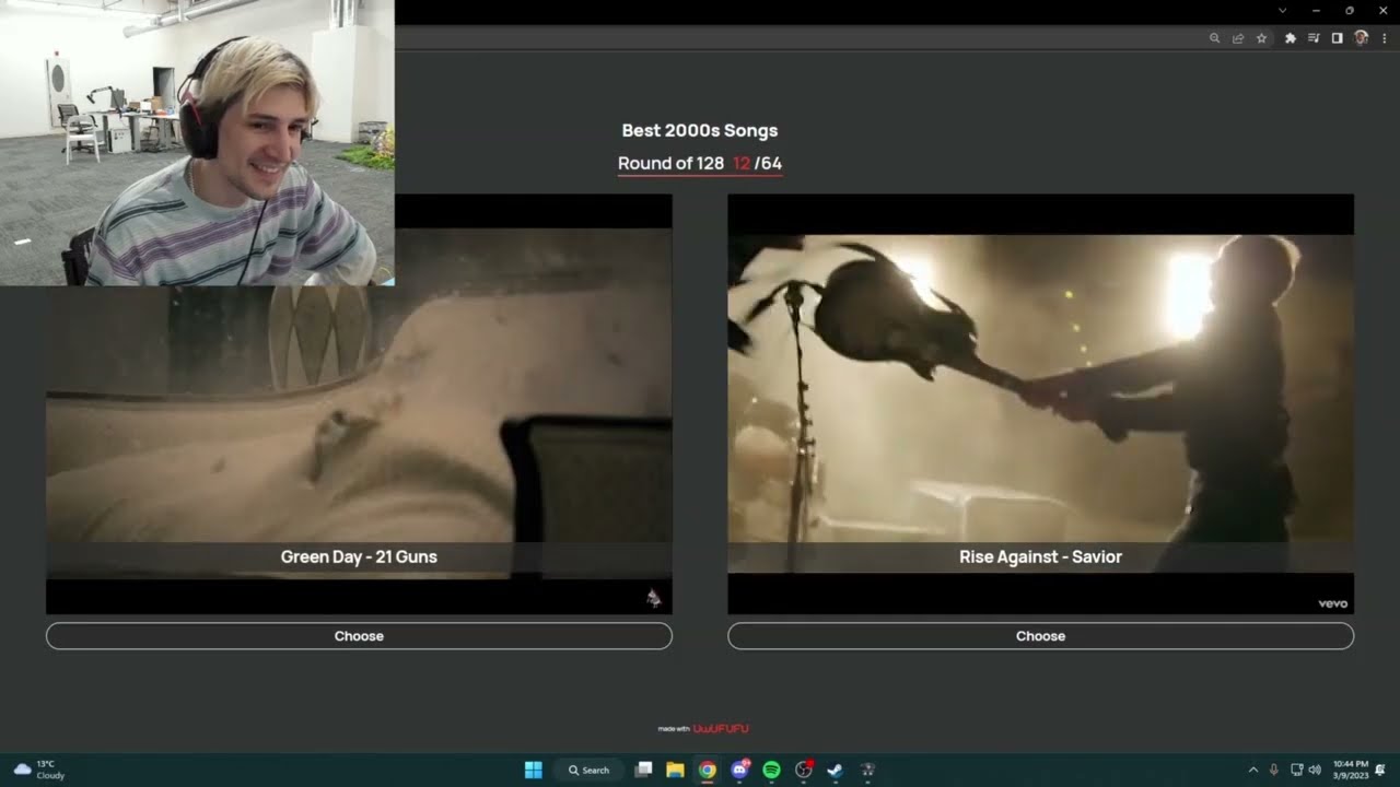 xQc Votes For The Best Song Of The 2000s