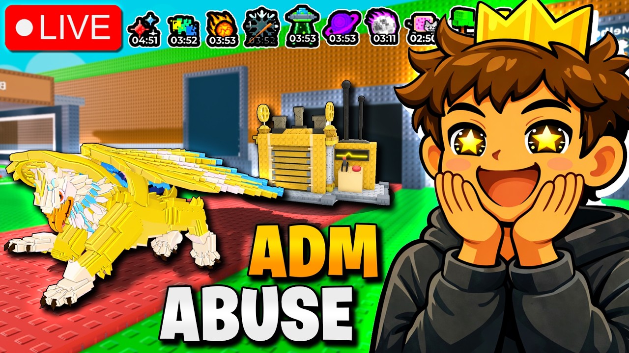 EVENTOS DE ADM ABUSE 😱 DIVINE FUSE MACHINE + BRAINROTS - ROUBE UM BRAINROT AO VIVO #roblox #brainrot
