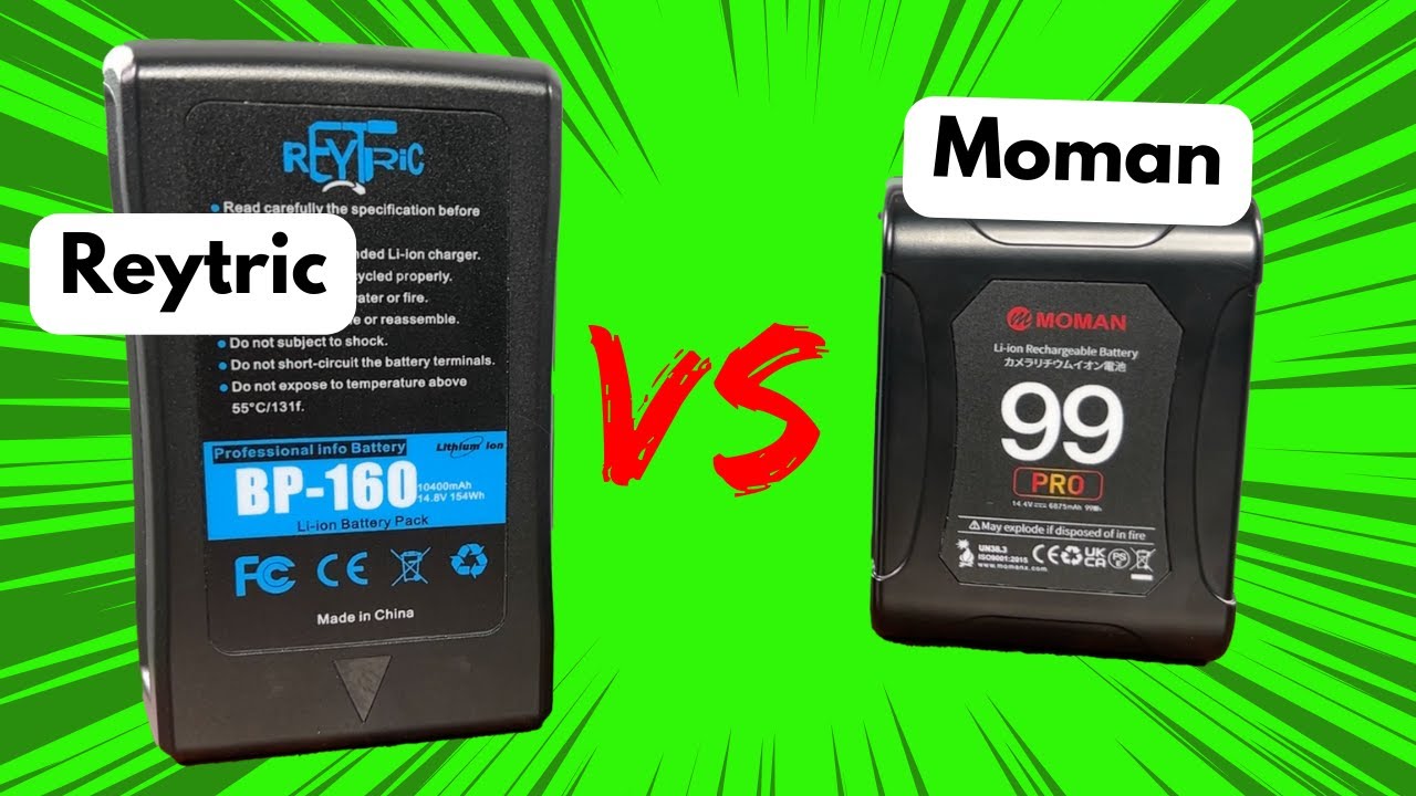 Reytric BP 160 vs Moman 99 Pro - V Mount Batteries