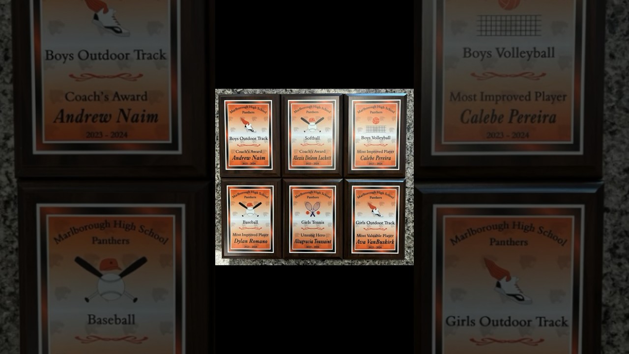 Award plaque UV printed