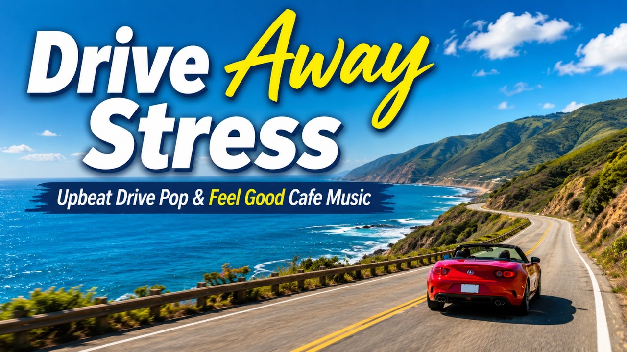Drive Away Stress | Upbeat Drive Pop & Feel Good Cafe Music