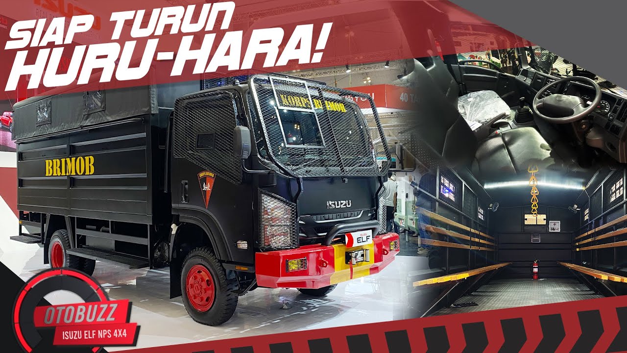 Review Truk Brimob Isuzu ELF NPS 4x4: Gagah dan Tangguh! | Otobuzz