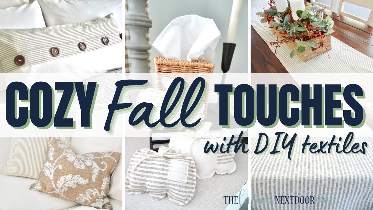 🍁COZY FALL TOUCHES WITH TEXTILES | FALL SEWING PROJECTS