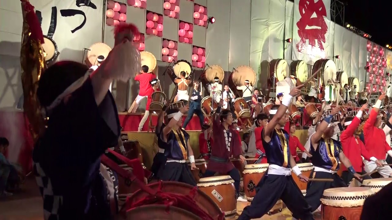 第50回岡谷太鼓まつり(OKAYA TAIKO)2019 和太鼓BIGステージ 500人の揃い打ち「諏訪雷」と「勇駒田楽」在日カナダの皆さんも参加！！