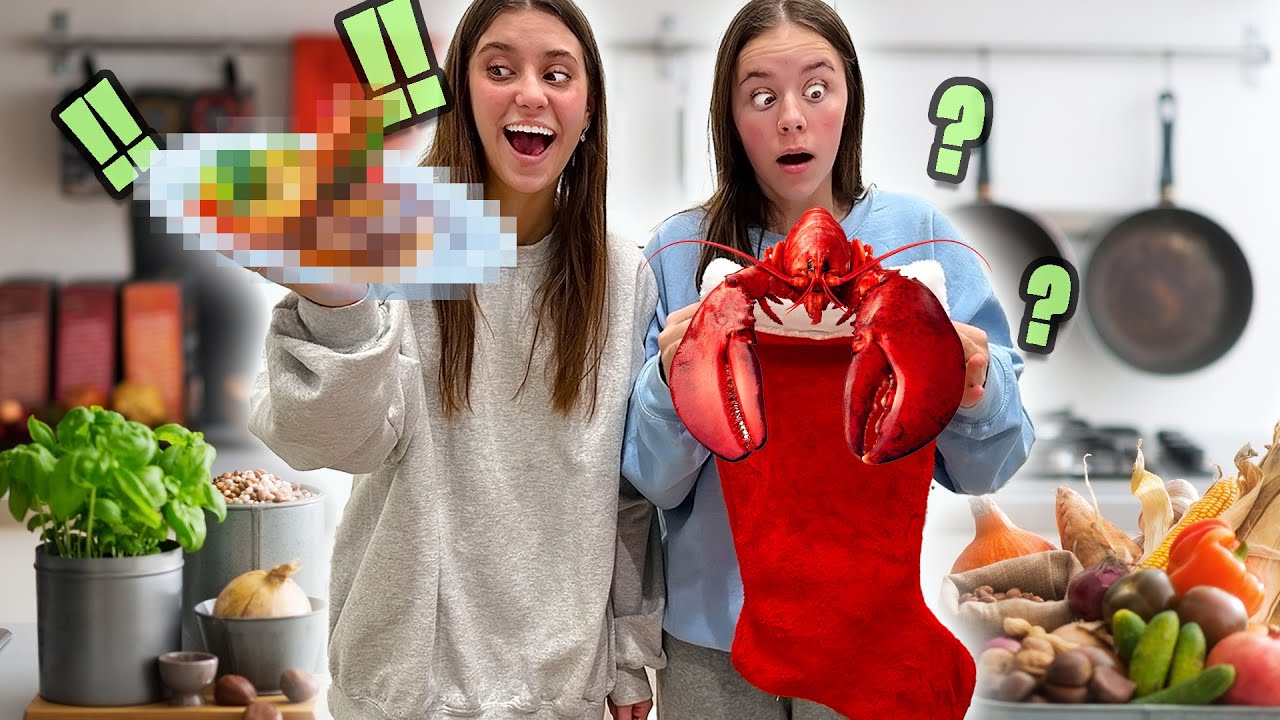 Epic Christmas dinner Cooking Challenge!!  Sis vs Sis!!