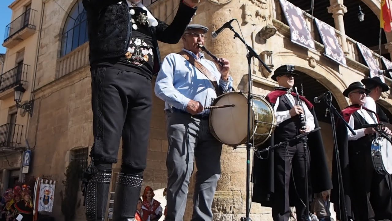 Arcadio Vicente, 88 años.Decano de los tamborileros Salmantinos.Festival  en Ciudad Rodrigo 16-04-22