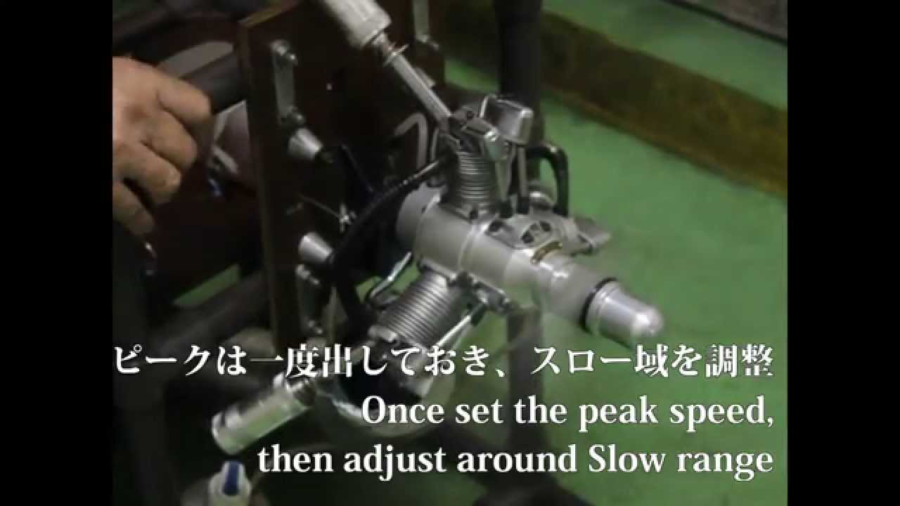 SAITO　ラジアルエンジンのニードルセッティング例　How to adjust the needle setting for SAITO Radial