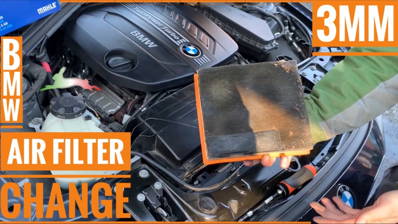 3 Minute Engine Air Filter Change BMW F30 F31 320i 328i 328d 330i xDrive (3MM)